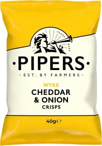 Pipers Cheddar & Onion Crisps